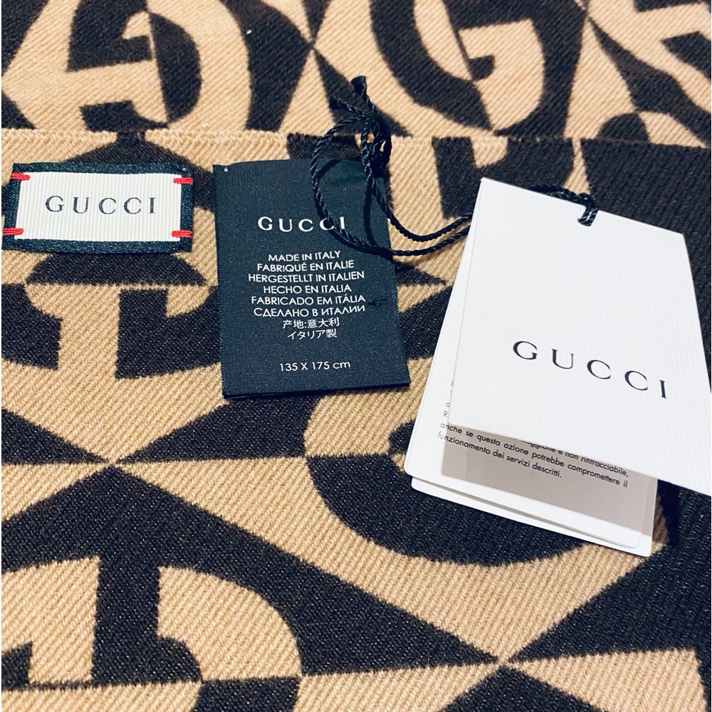 GUCCI GG RHOMBUS PONCHO. - Picture 11 of 11